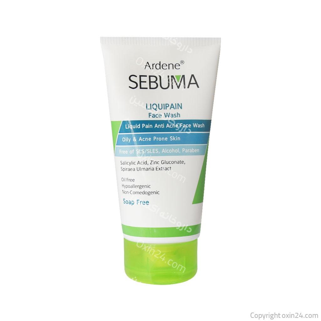 مایع شوینده غیرصابونی صورت سبوما آردن مناسب پوست چرب 150 گرم