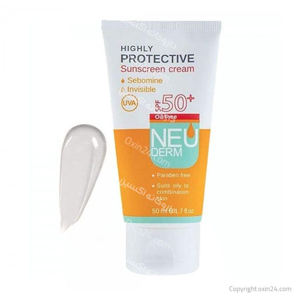 ضد آفتاب بی‌رنگ فاقد چربی SPF50 نئودرم