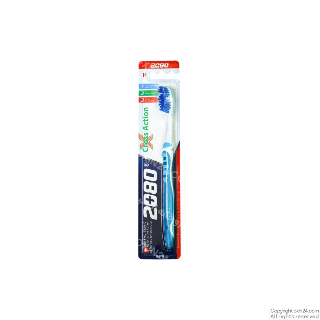 مسواک 2080 مدل Cross Action با برس سخت