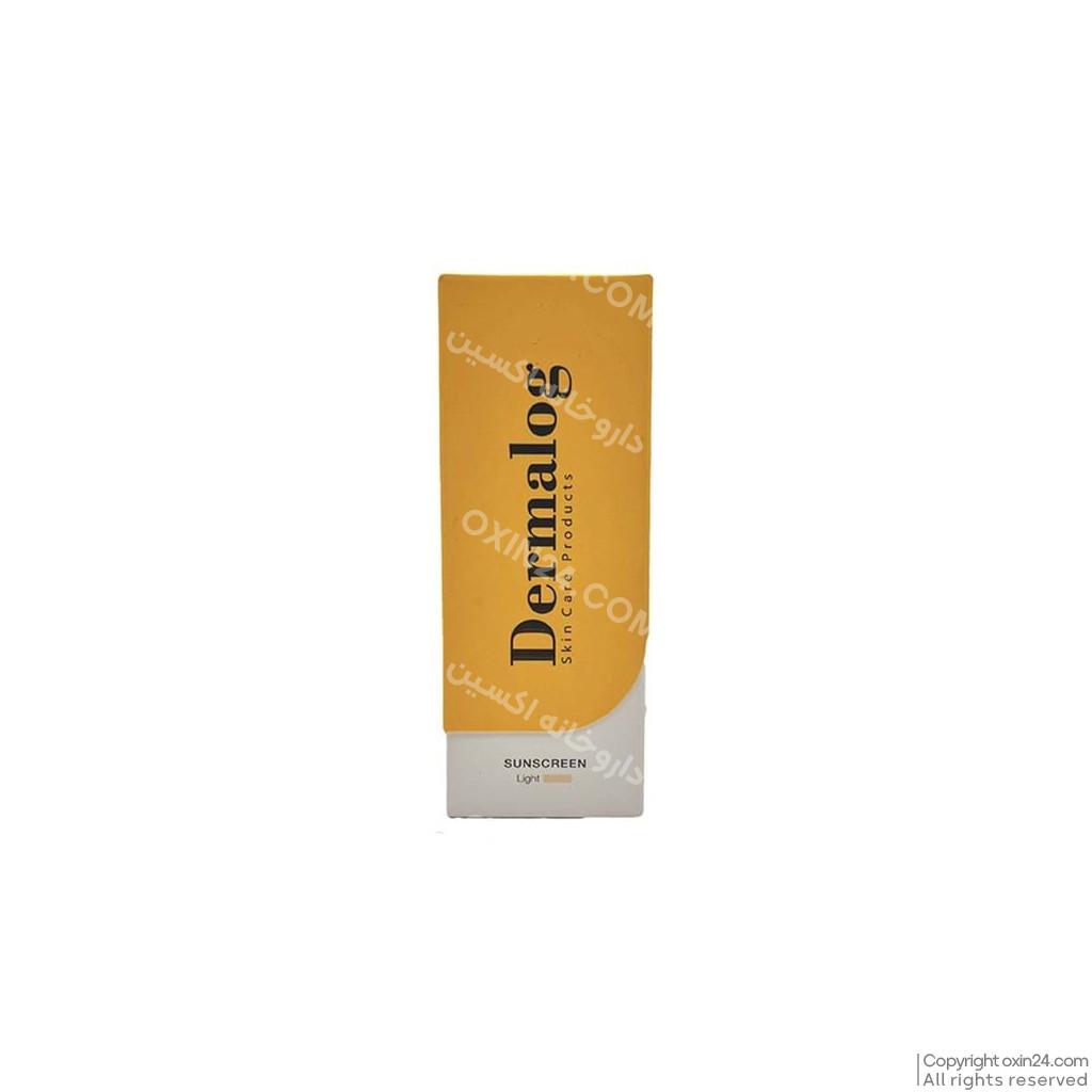 کرم ضد آفتاب رنگی روشن فاقد چربی درمالوگ SPF50