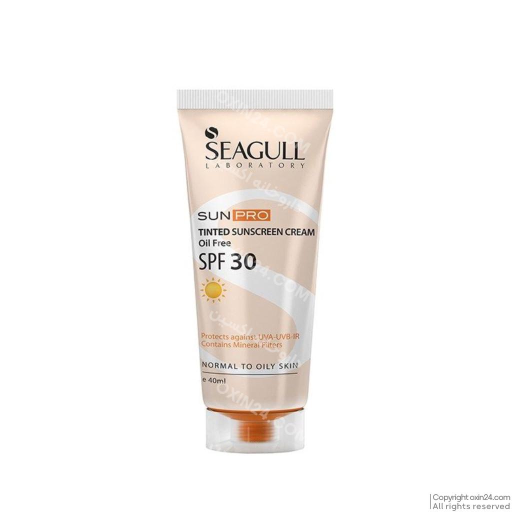 کرم ضد آفتاب مرطوب کننده SPF30 مناسب پوست معمولی تا خشک سی گل SEAGULL