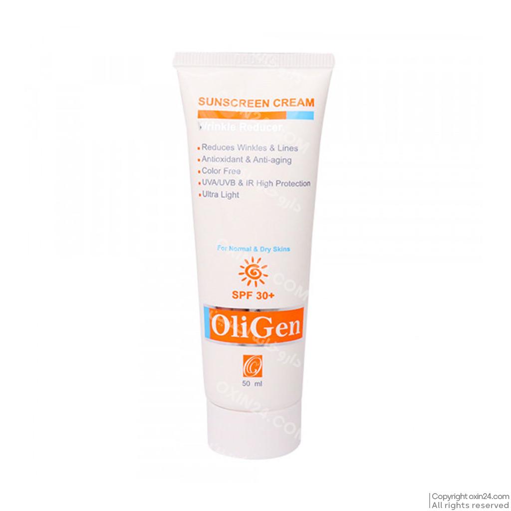 کرم ضد آفتاب و ضد چروک پوست نرمال و خشک +SPF30 الی ژن