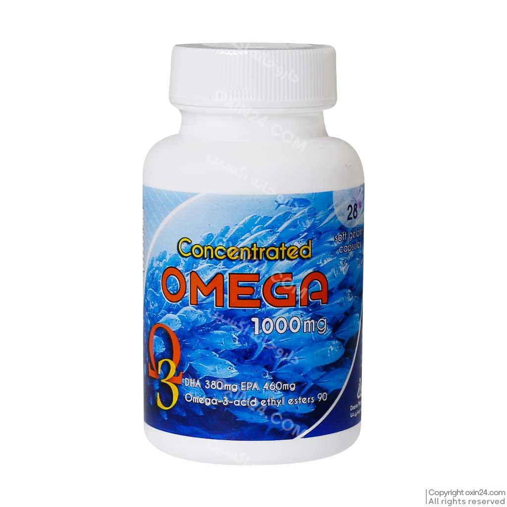 سافت ژل امگا 3 تغلیظ شده 1000 میلی گرم دانا