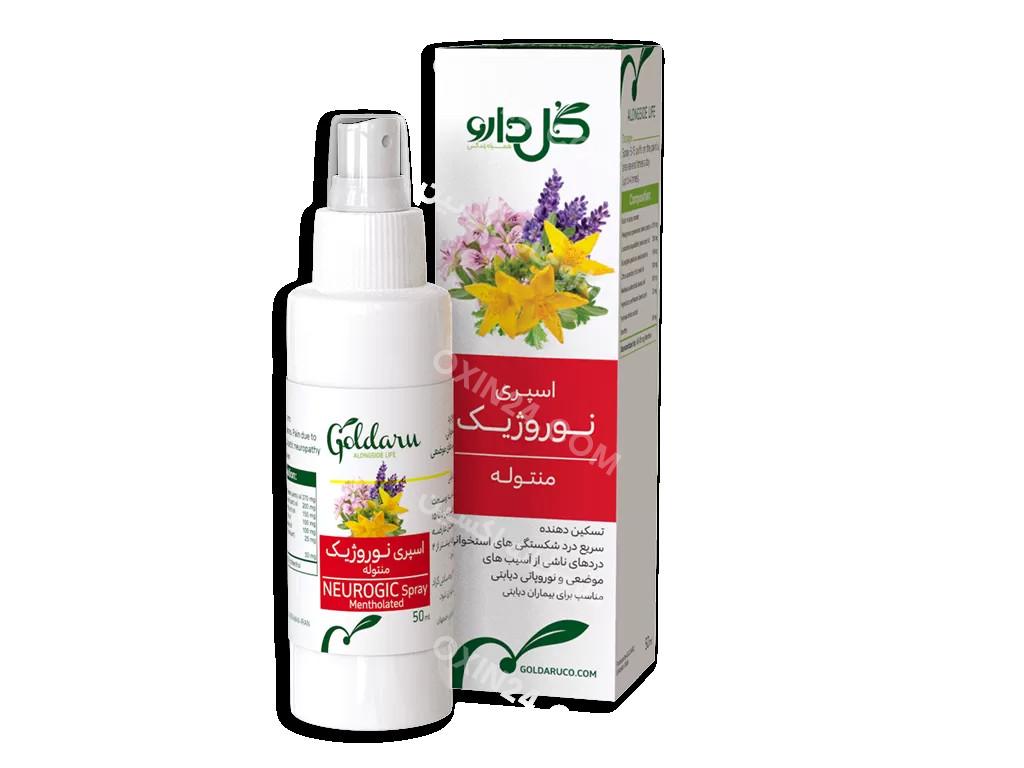 اسپری نوروژیک منتوله گل دارو 50ml