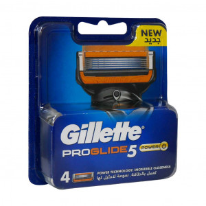 تیغ یدک ژیلت مدل Fusion Proglide Power فیوژن پروگلاید پاور بسته 4 عددی