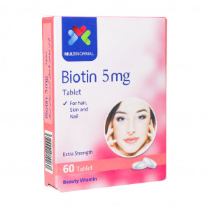 قرص بیوتین 5 میلی گرم مولتی نرمال 60 عددی