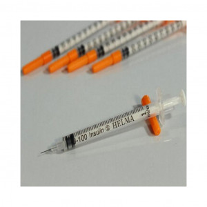 سرنگ انسولین حلما طب مدل HELMA TEB Uni Body Insulin Syringe