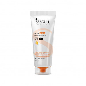 کرم ضد آفتاب بی رنگ SPF60 مناسب انواع پوست سی گل 50میل