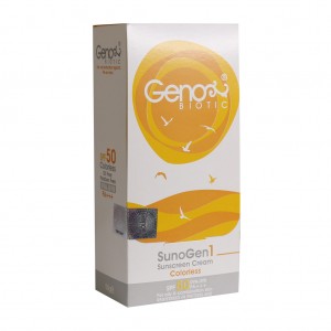 کرم ضد آفتاب SPF50 ژنوبایوتیک مناسب پوست چرب و مختلط 50 گرم