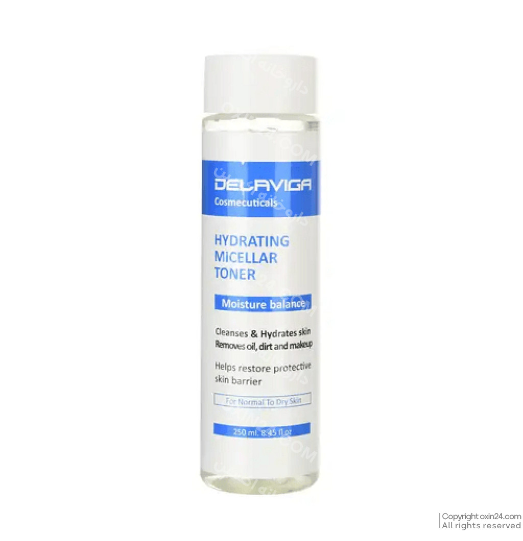 محلول پاک کننده دلاویگا  پوست های معمولی و خشک 250م ل