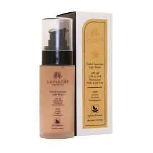کرم ضد آفتاب رنگی SPF50 لاویاچه مدل ضد آب مناسب انواع پوست 50 میلی لیتر