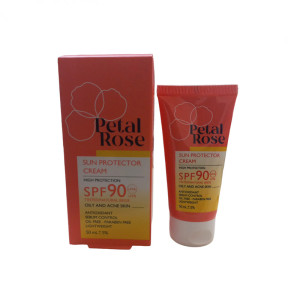 کرم ضد آفتاب رنگی بژ طبیعی پتال رز SPF90 مناسب پوست چرب حجم ۵۰ میلی لیتر