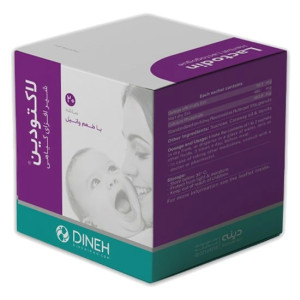 ساشه لاکتودین پودر گیاهی دینه 20 عددی