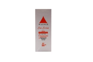 کرم ضد آفتاب  واگنر +50 رنگی پوست چرب و معمولی 50م ل