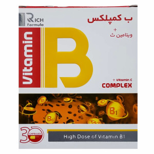 کپسول  ب کمپلکس + ویتامین ث  ریچ فورمولا 30 عددی